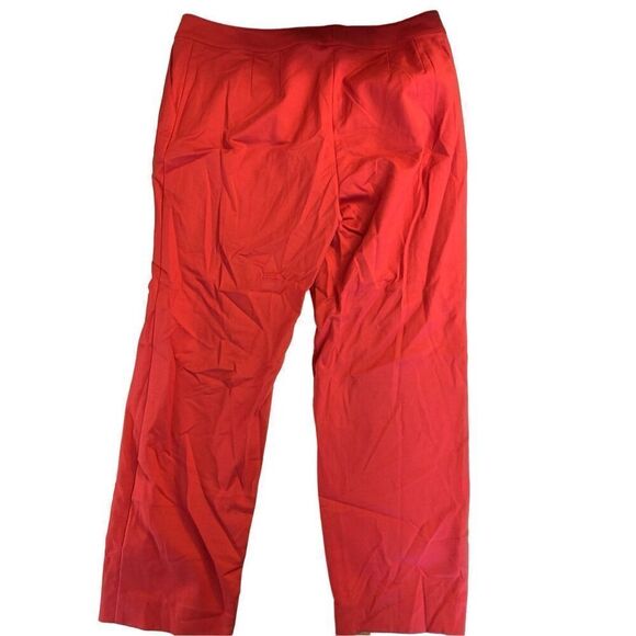 St. John Emma pants trousers berry red women's size 14 NEW NWT - Picture 1 of 5